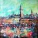Painting Lille flamboyant by Solveiga | Painting Figurative Architecture Acrylic