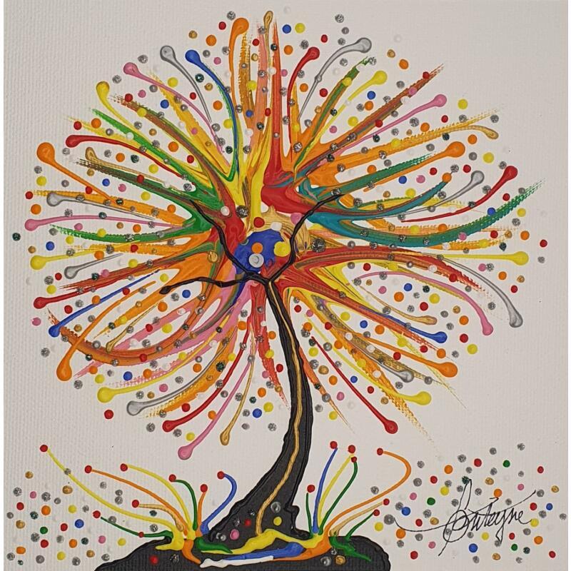 Peinture J'arrive par Fonteyne David | Tableau Figuratif Paysages Acrylique