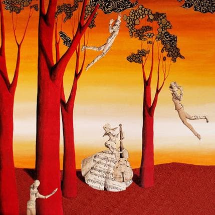 Painting La musica di tchaikovsky nel  bosco by Nai | Painting Surrealism
