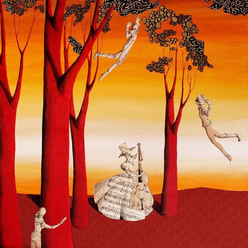 Painting La musica di tchaikovsky nel  bosco by Nai | Painting Surrealism