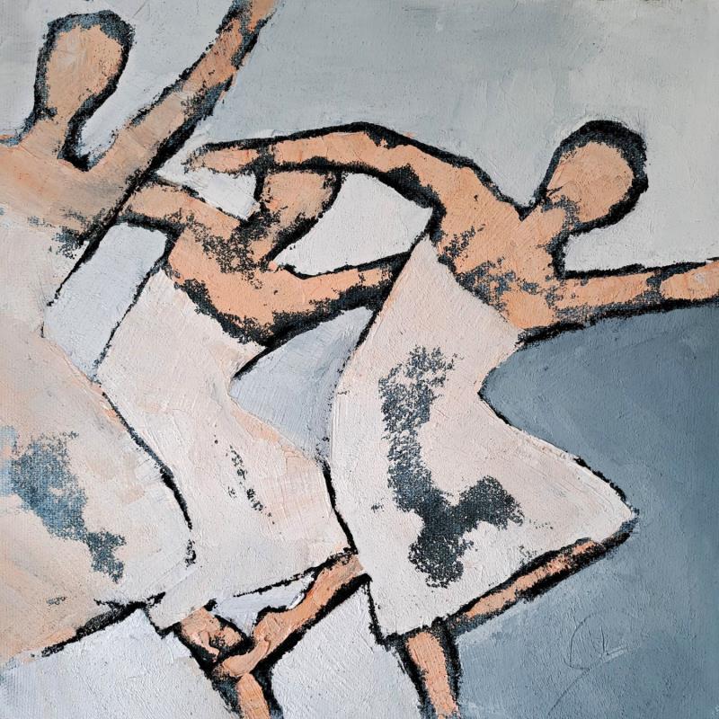 Pintura Extase blanche por Malfreyt Corinne | Pintura Figurativo Life style Desnudo Aceite