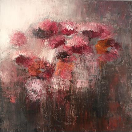 Peinture Rêve Floral par Rocco Sophie | Tableau Art Singulier Acrylique Natures mortes