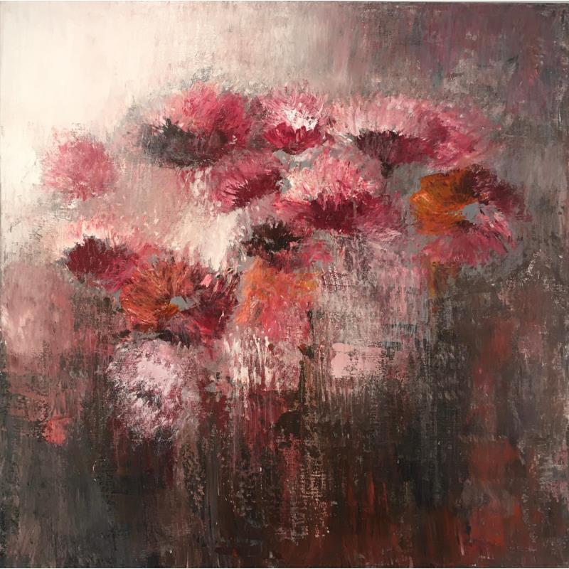 Peinture Rêve Floral par Rocco Sophie | Tableau Art Singulier Natures mortes Acrylique