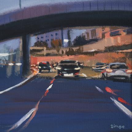 Painting After work by Sirope Rémy | Painting Figurative Oil Landscapes, Life style, Urban