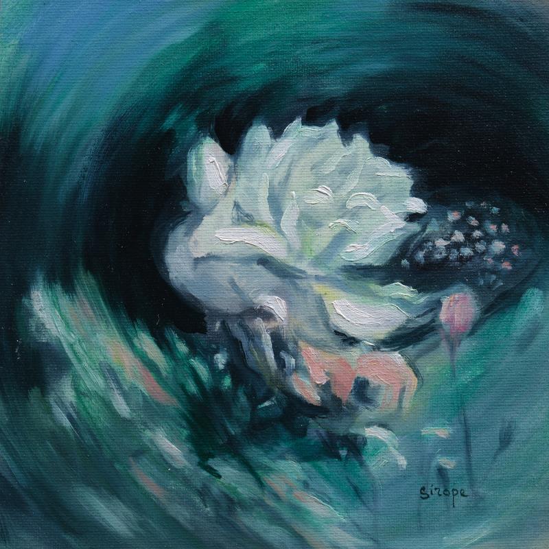 Painting Parfum vert by Sirope Rémy | Painting Figurative Nature Still-life Oil