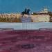 Painting Place Bellecour - Lyon by Sirope Rémy | Painting Figurative Landscapes Urban Oil
