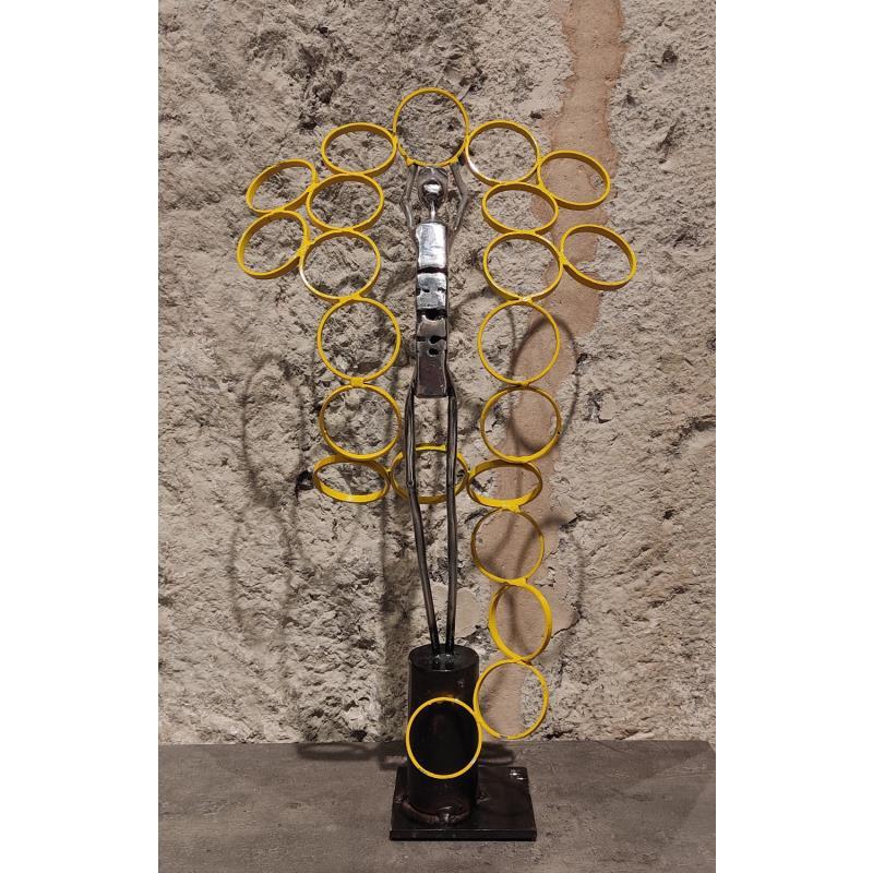 Sculpture Tense par AL Fer & Co | Sculpture Figuratif Minimaliste Métal