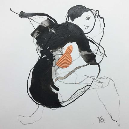 Painting mes envies by YO | Painting Figurative Ink Nude, Pop icons