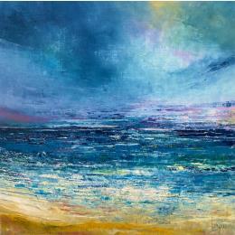 Peinture L'enchantement marin par Levesque Emmanuelle | Tableau Figuratif Huile Marine, Paysages