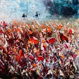 Peinture Don Quichotte sur la ligne #2 par Reymond Pierre | Tableau Figuratif Huile Paysages, Scènes de vie