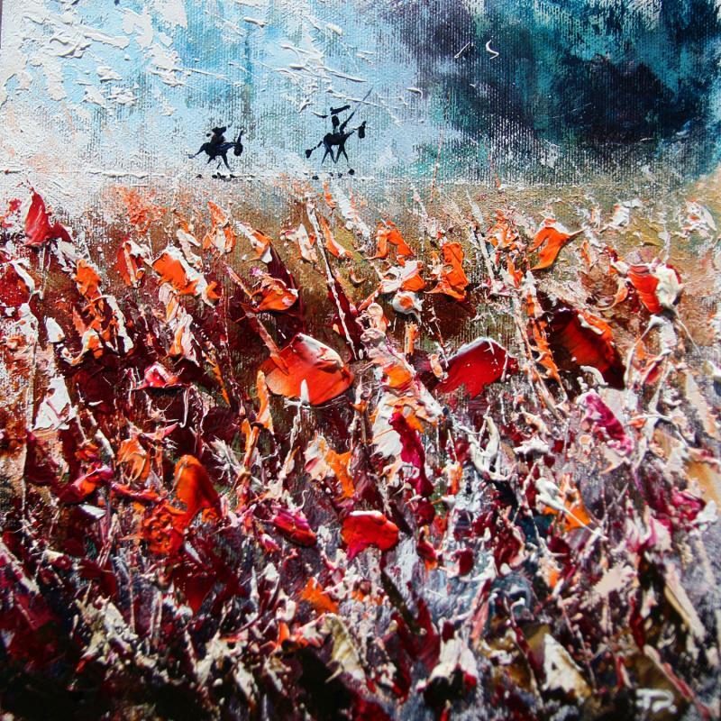 Peinture Don Quichotte sur la ligne #2 par Reymond Pierre | Tableau Figuratif Paysages Scènes de vie Huile