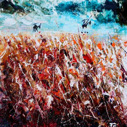 Peinture Don Quichotte sur la ligne #1 par Reymond Pierre | Tableau Figuratif Huile Paysages, Scènes de vie