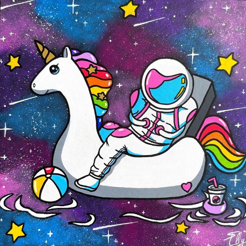 Painting Pause détente by Elly | Painting Pop-art Life style Acrylic Posca