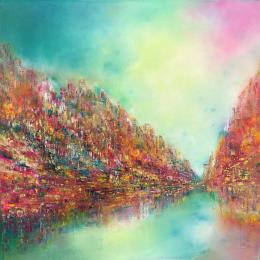 Pintura Phosphorescence por Levesque Emmanuelle | Pintura Figurativo Aceite Urbano