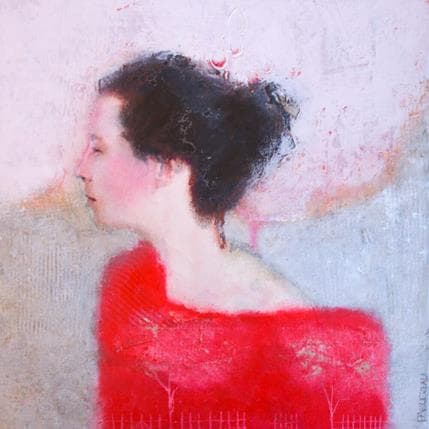 Peinture La bretonne par Anton | Tableau Figuratif Acrylique scènes de vie