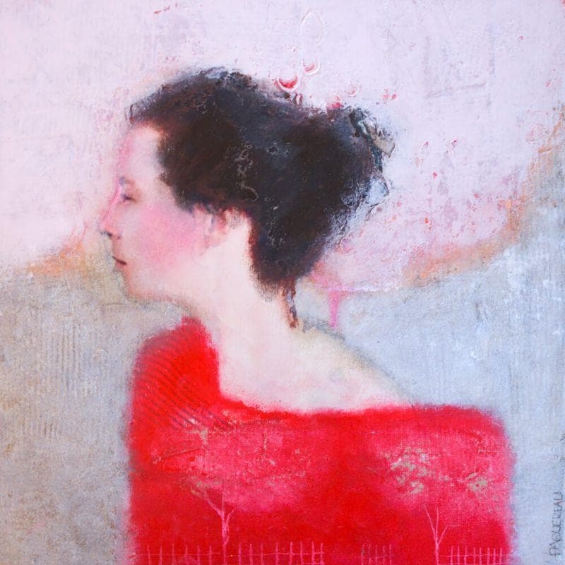 Peinture La bretonne par Anton | Tableau Figuratif Scènes de vie Acrylique