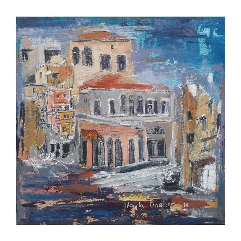 Painting Zoukak el blat by Dagher Leyla | Painting Figurative Acrylic