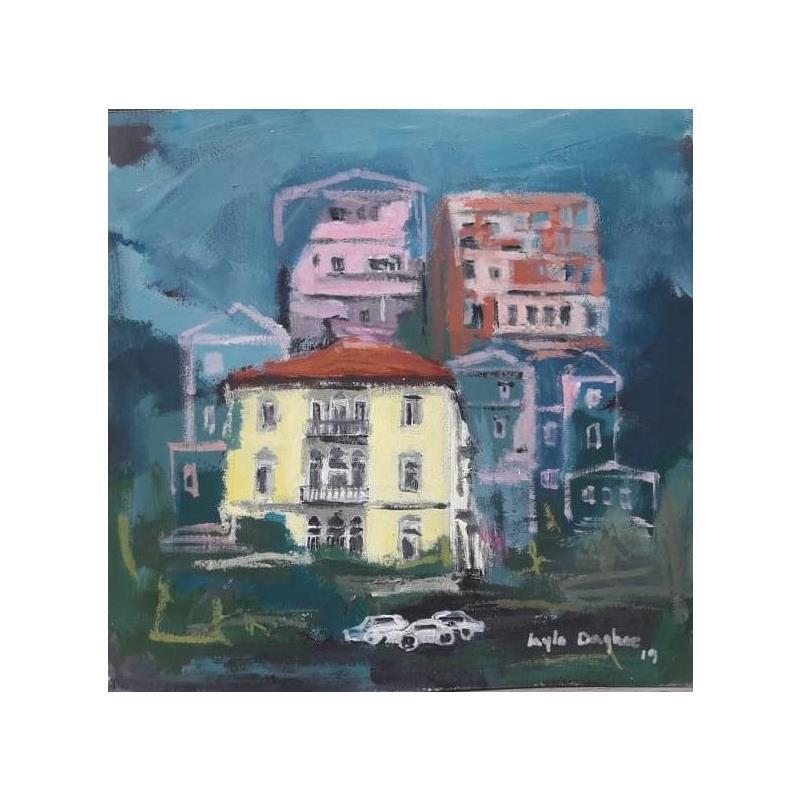 Painting Ain Mreisse by Dagher Leyla | Painting Figurative Acrylic