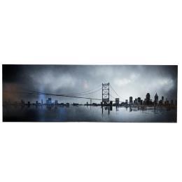 Peinture Skyline par Rey Julien | Tableau Figuratif Acrylique, carton Urbain