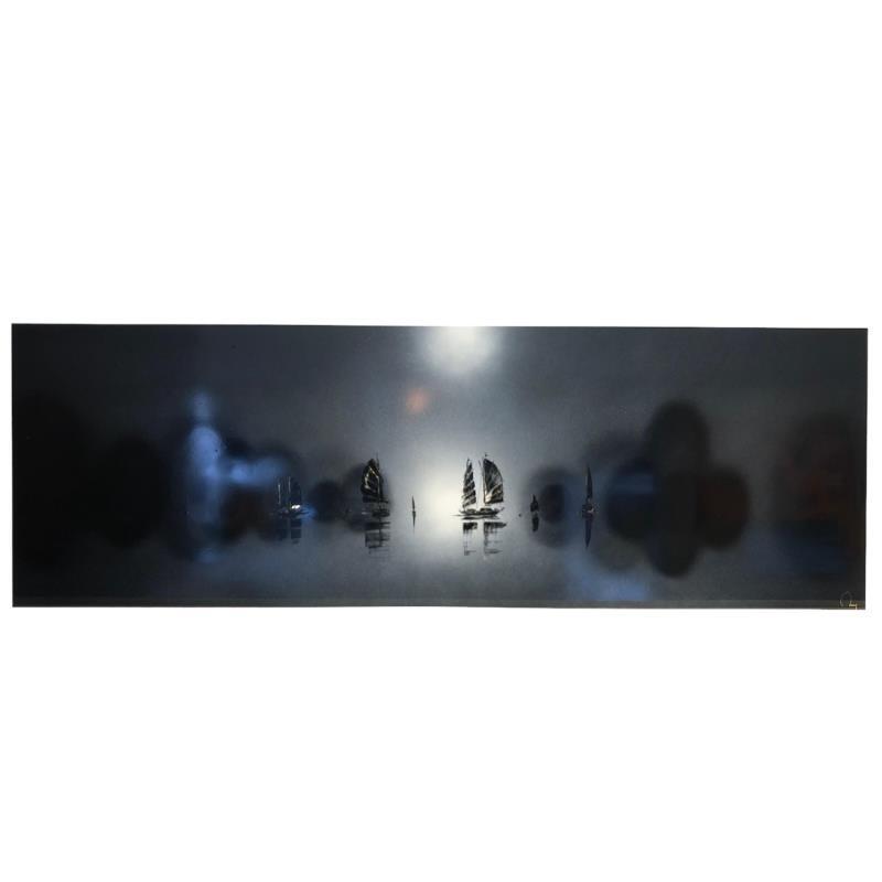 Peinture Souvenirs par Rey Julien | Tableau Figuratif Paysages Carton Acrylique