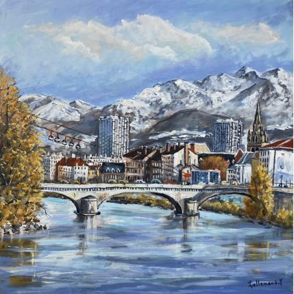 Pintura GRENOBLE por Lallemand Yves | Pintura Figurativo Aceite, Acrílico Urbano