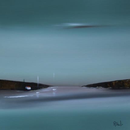 Peinture Invitation à la sérénité 50 par Roussel Marie-Ange et Fanny | Tableau Figuratif Huile Marine