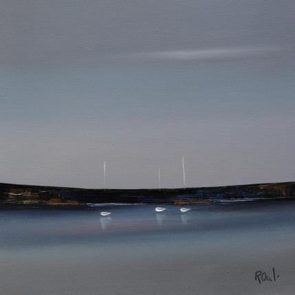 Gemälde Douce quiétude 50 von Roussel Marie-Ange et Fanny | Gemälde Figurativ Öl Marine