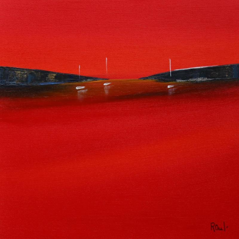 Gemälde Ambiance marine 50 von Roussel Marie-Ange et Fanny | Gemälde Figurativ Marine Öl