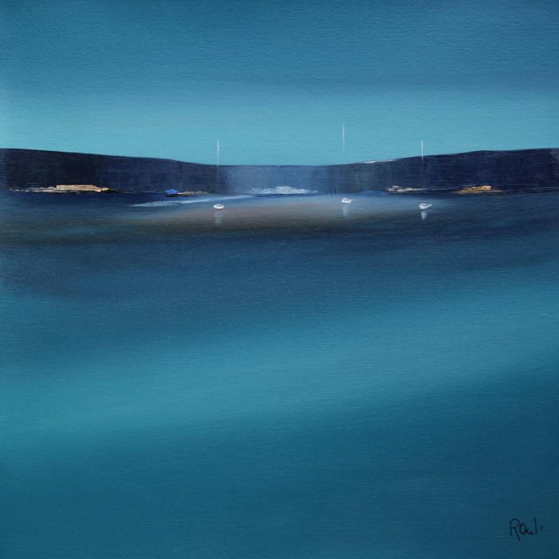 Peinture Instant d'émotion 50 par Roussel Marie-Ange et Fanny | Tableau Figuratif Marine Huile