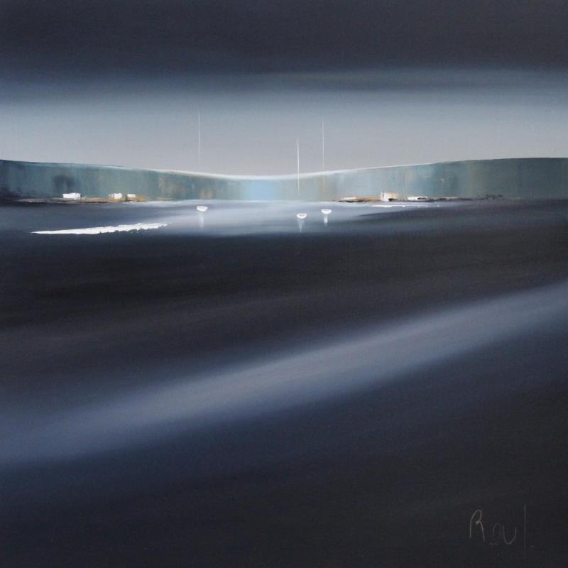 Peinture Horizon marin 50 par Roussel Marie-Ange et Fanny | Tableau Figuratif Marine Huile