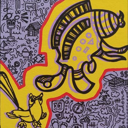 Painting Ciel ou mer  ?  by Belladone | Painting Pop-art Acrylic, Posca Pop icons