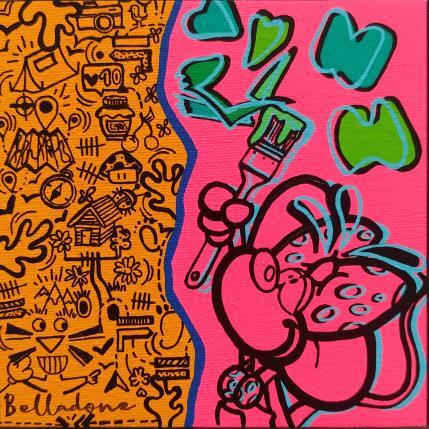 Peinture Parfum à gratter par Belladone | Tableau Pop-art Acrylique, Posca Icones Pop