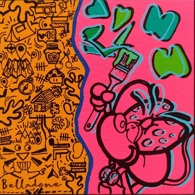 Painting Parfum à gratter by Belladone | Painting Pop-art Pop icons Acrylic Posca