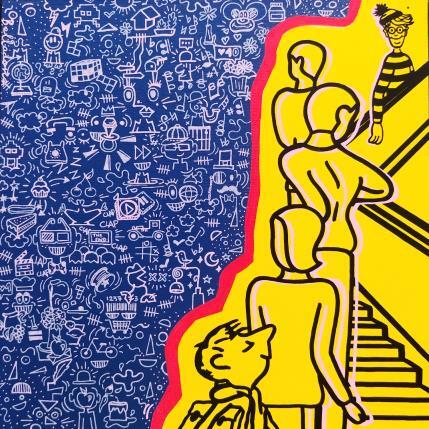 Pintura L'escalier por Belladone | Pintura Pop art Acrílico, Posca Iconos pop