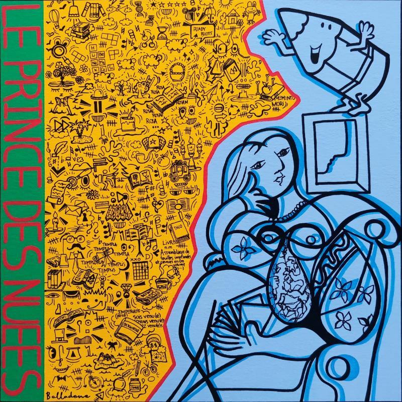 Peinture Le prince des nuées par Belladone | Tableau Pop-art Icones Pop Acrylique Posca