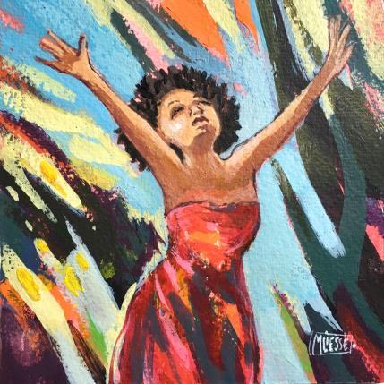 Painting Vivre ! by Bertre Flandrin Marie-Liesse | Painting Figurative Acrylic Life style, Portrait