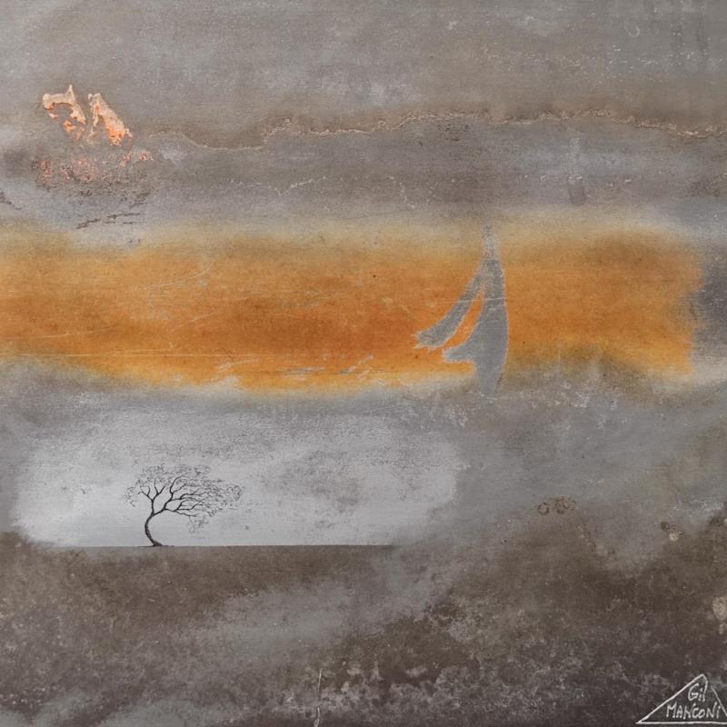 Pintura Tania por Manconi Gil | Pintura Figurativo Minimalista Metal