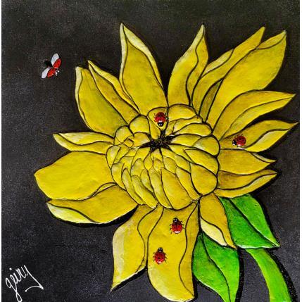 Painting COCCINELLE by Geiry | Painting Pop-art Acrylic, Marble powder Animals, Nature, Pop icons