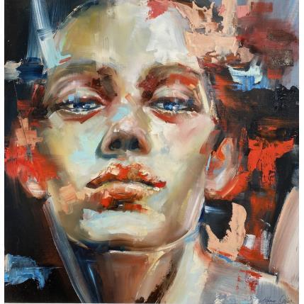 Painting Second by Abbondanzia Monica | Painting Figurative Oil Portrait