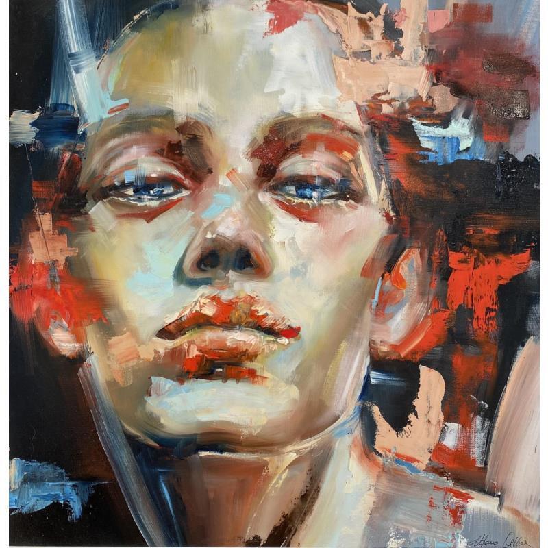 Painting Second by Abbondanzia Monica | Painting Figurative Portrait Oil