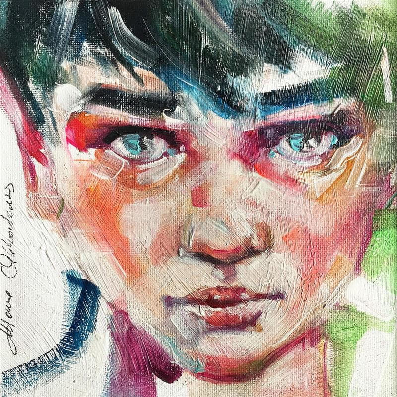 Peinture Gea par Abbondanzia Monica | Tableau Figuratif Portraits Acrylique