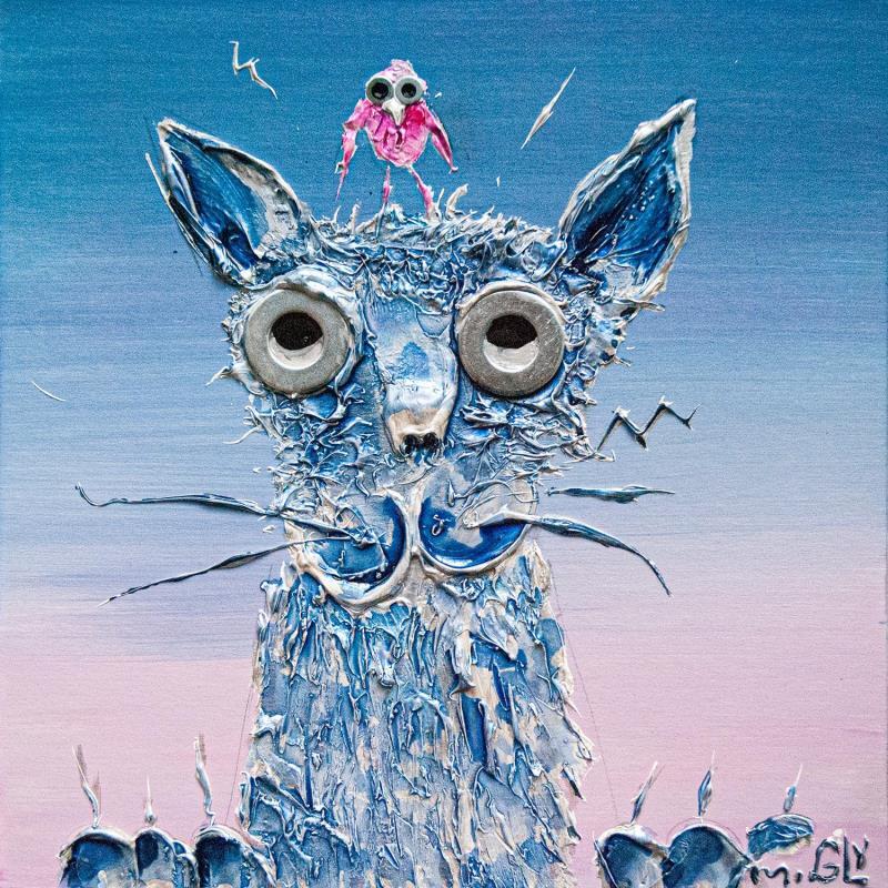 Pintura Convoitus por Moogly | Pintura Arte naïf Animales Acrílico Resina