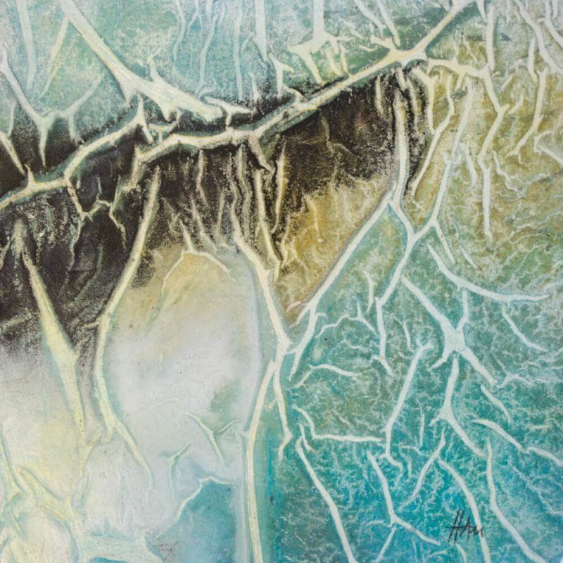 Pintura Note d'eau por Han | Pintura Abstracto Paisajes