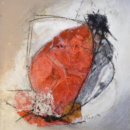 Peinture Flower summer par Han | Tableau Abstrait Paysages