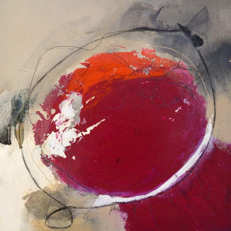 Peinture Voyage sucré par Han | Tableau Abstrait Paysages