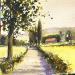 Peinture Les Fleurs de Campagne par Jones Henry | Tableau Figuratif Paysages Urbain Aquarelle