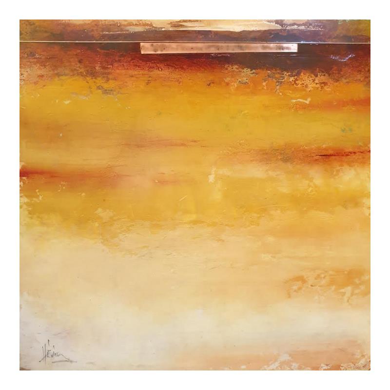 Peinture Abstraction #1383 par Hévin Christian | Tableau Abstrait Minimaliste Huile