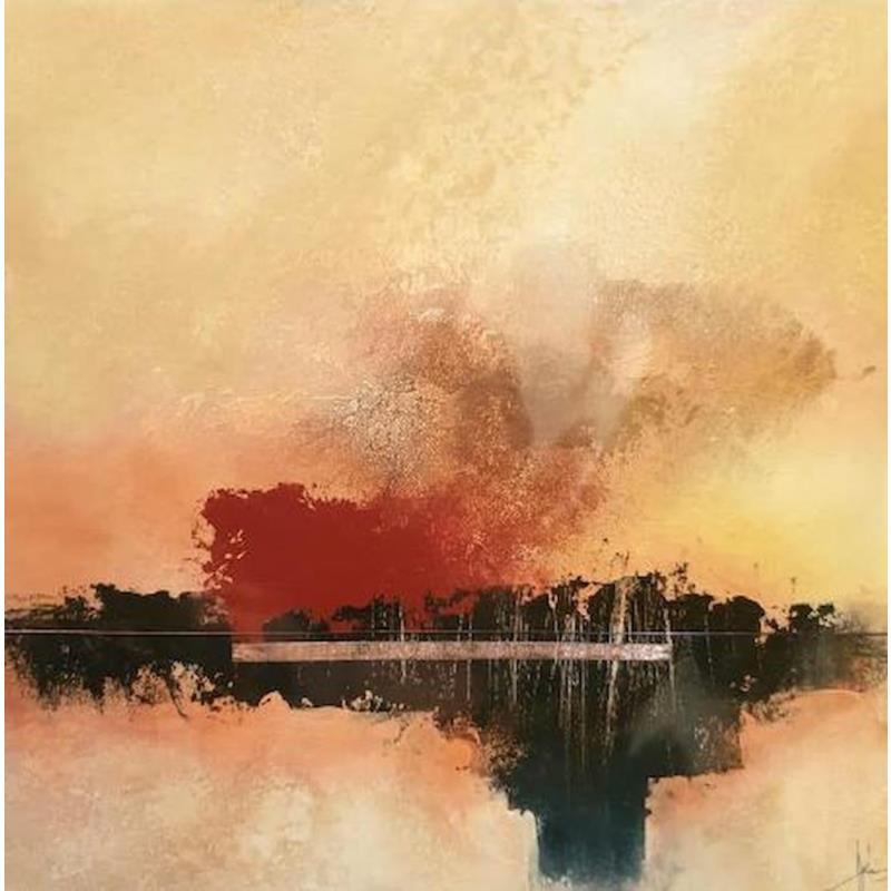 Peinture Abstraction #1378 par Hévin Christian | Tableau Abstrait Minimaliste Huile