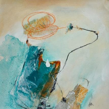 Painting Murmure de fleurs 2 by Han | Painting Abstract Landscapes