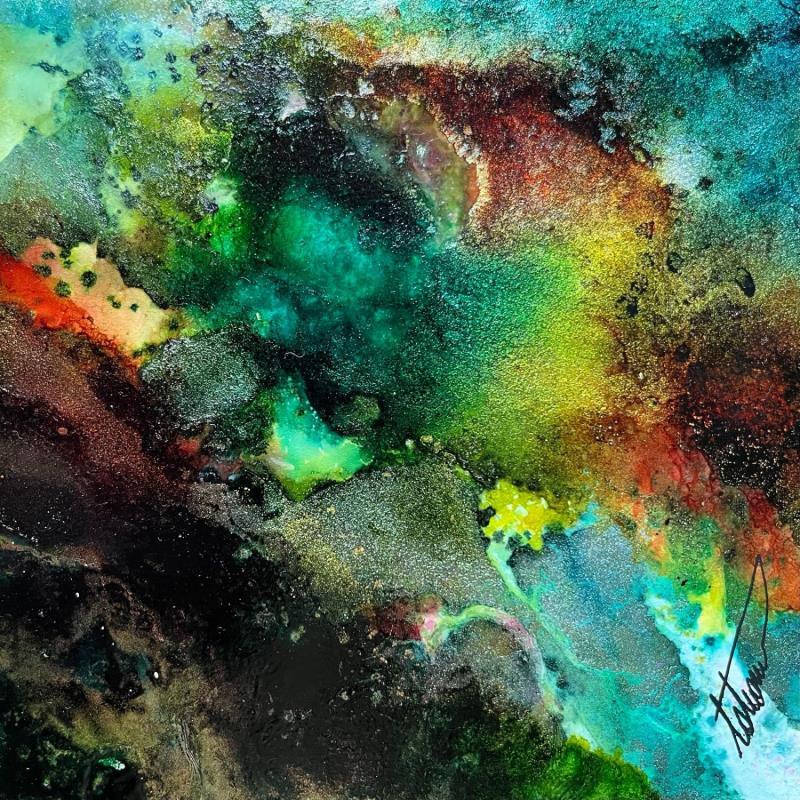 Painting l'océan de l'au-delà by Stephan Tatiana | Painting Abstract